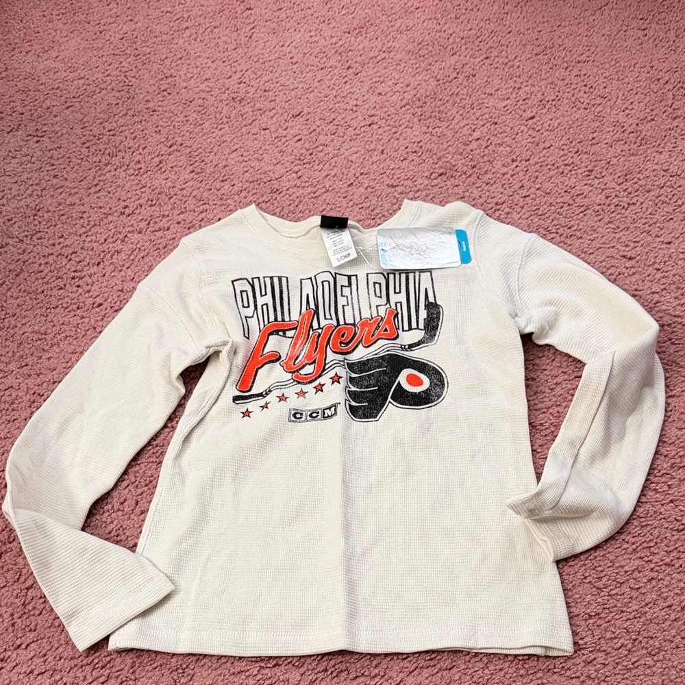 Reebok Women’s Philadelphia Flyers Long Sleeve Shirt - Cream